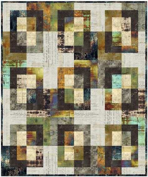 Tim Holtz Hyde Park Quilt Kit Artistic Quilts With Color
