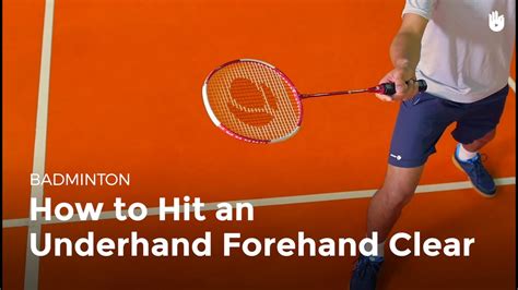 How To Hit An Underhand Forehand Clear How To Play Badminton Sikana