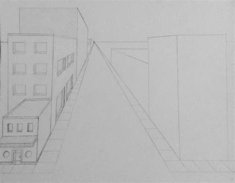 How To Draw Buildings In 1 Point Perspective Antonina Cota