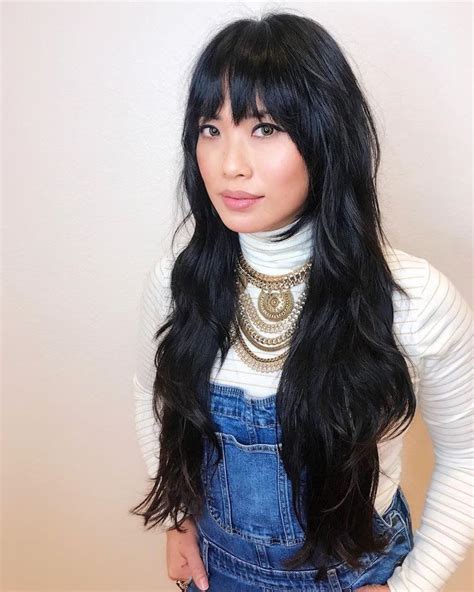 23 Perfectly Flattering Long Hairstyles With Bangs StylesRant Long
