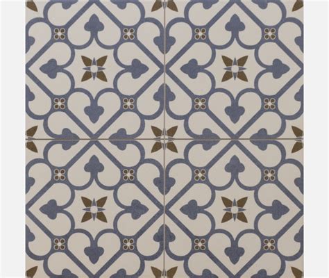 Brighton Blue Pattern Matt Porcelain Floor Tile Tile Mountain Tile