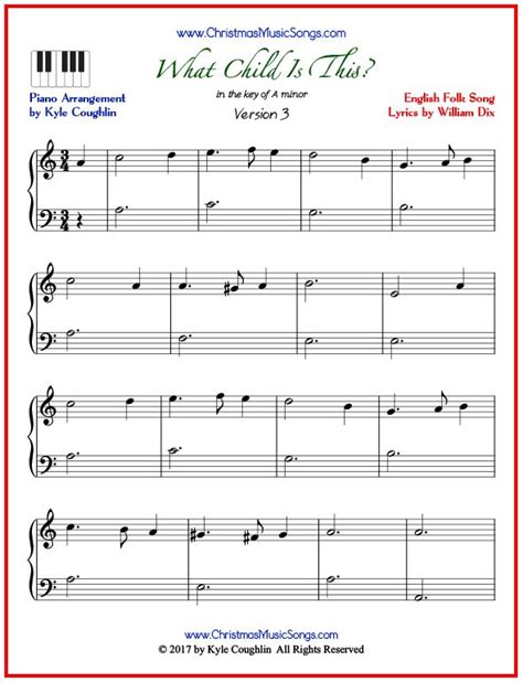 What Child Is This Piano Sheet Music Free Printable Pdf Piano Sheet