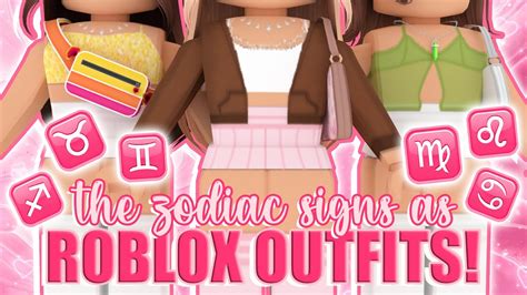 The Zodiac Signs As Aesthetic Roblox Outfits Mxddsie ♡ Youtube