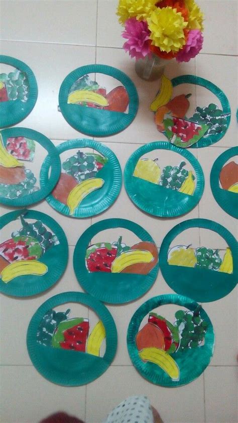 Paper Plate Fruit Basket Free Preschool Preschool Worksheets