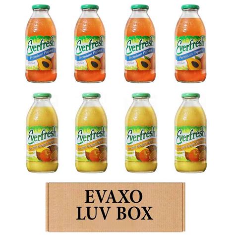 Luv Box Variety Everfresh Juice 16 Oz Pack Of 8