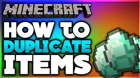 Minecraft How To Duplicate Items YouTube