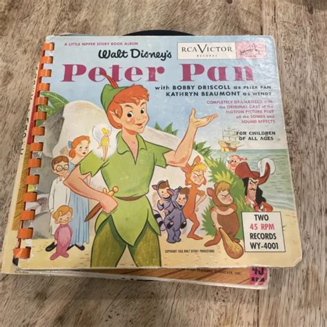 Rca Victor Walt Disneys Peter Pan 78 Rpm 4 Record Set 1952 20