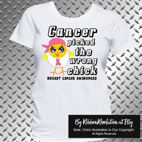 Breast Cancer Picked The Wrong Chick Shirt By Ribbonrevolution