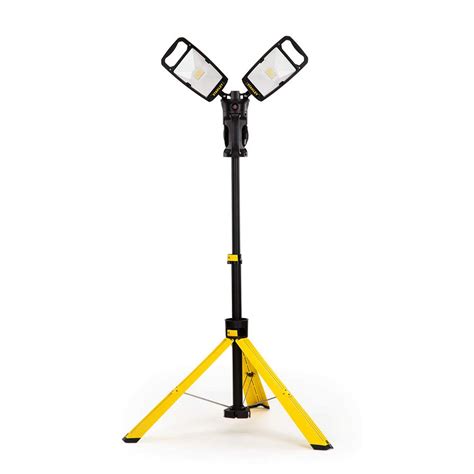 Stanley Led Work Light With Stand 7000 Lumen Portable Corded Led