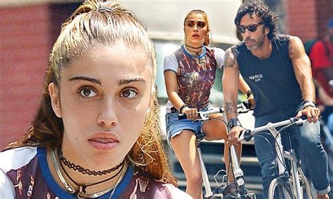 Madonnas Daughter Lourdes Leon Enjoys Bike Ride With Her Father Carlos