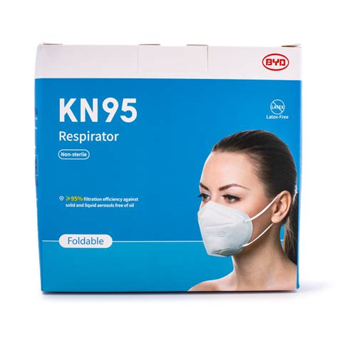 Byd Care Kn95 Respirator Face Mask 50pcs Weee