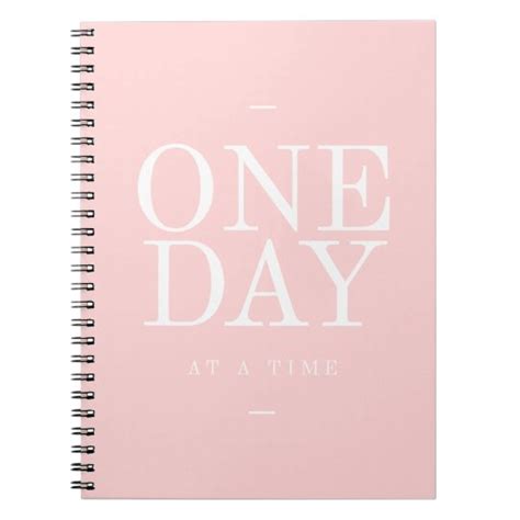 One Day Goals Inspirational Quotes Pink Notebook Uk