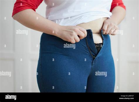 Button Up Jeans Hi Res Stock Photography And Images Alamy