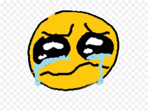 Cursed Crying Emoji Cursedemoji Meme Sad Crying Cursed Emoji Meme Png
