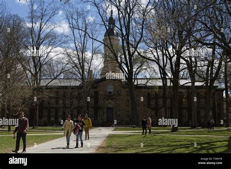 Princeton University Campus Nassau Hall Stock Photo Alamy