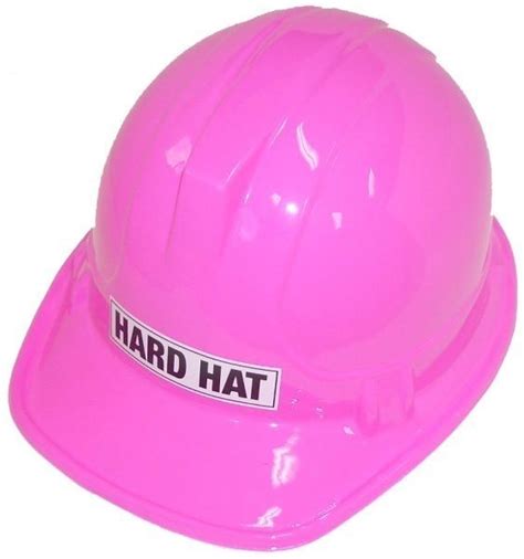 1 X Kids Size Meteor Construction Plastic Pink Hard Hat Party Costume