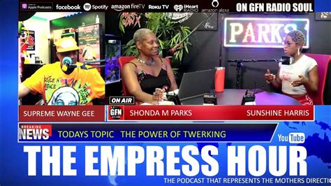The Empress Hour With Shonda M Parks Todays Guest Sunshine Harris