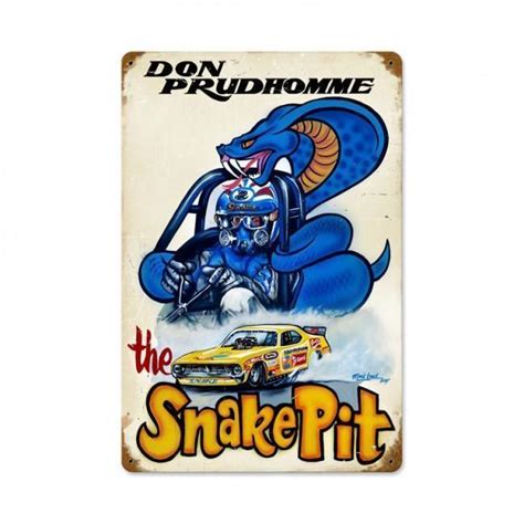 Don Prudhomme The Snake Pit Auto Racing Garage Man Cave Shop Metal Sign