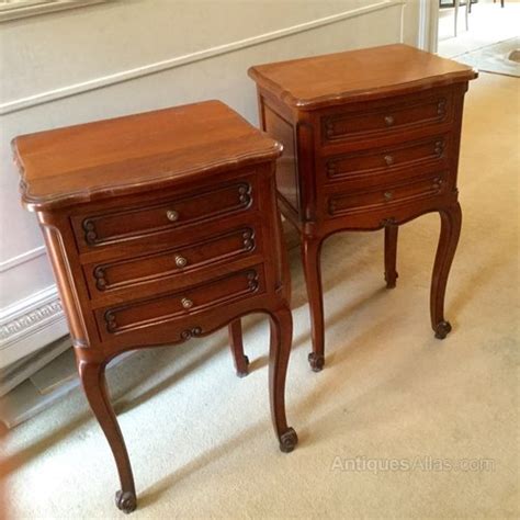 Antiques Atlas Pair Of French Cherry Wood Bedside Cabinets