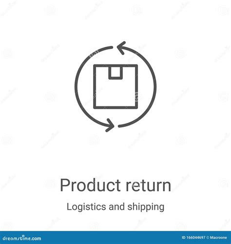 Product Return Icon Vector From Logistics And Shipping Collection Thin