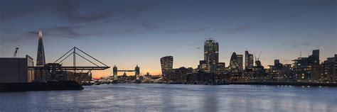 Panoramic Photographs Of City Skyline In London Skyline