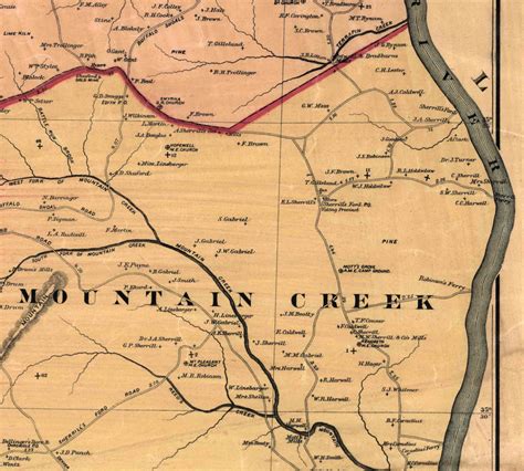 Catawba County North Carolina 1886 Old Wall Map With Etsy