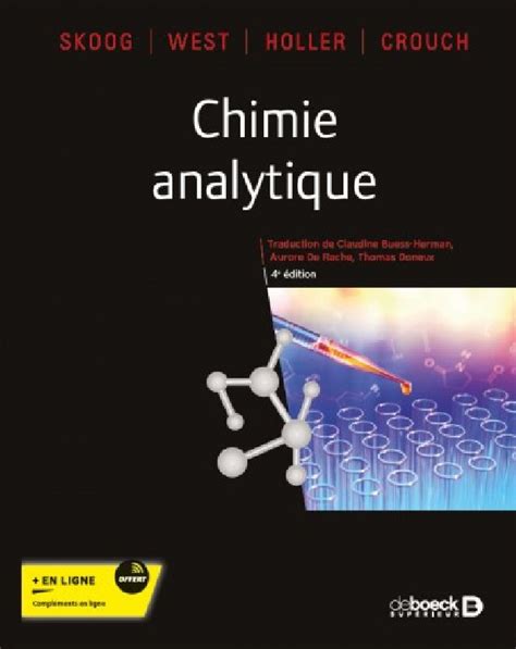 Chimie Analytique Collectif Broch De Boeck Sup Rieur Dbs Livres