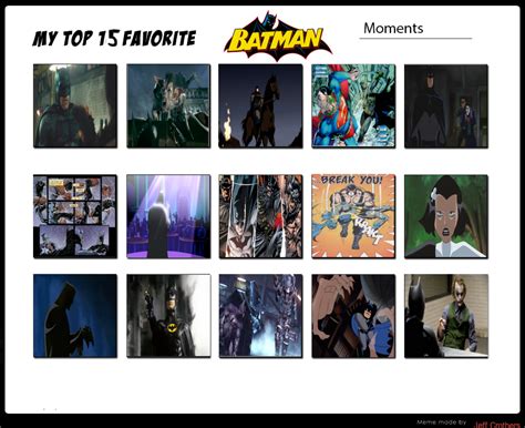 Jps Top 15 Batman Moments By Jefimusprime On Deviantart