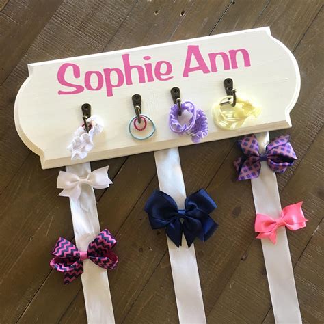 Hair Bow Holder Personalized Hair Bow Holder For Girls Etsy In 2020