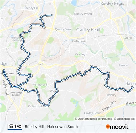 142 Route Schedules Stops And Maps Merry Hill Updated