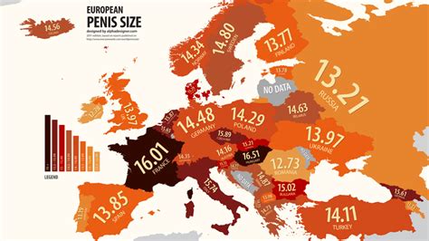 A Totally Worthless Map Of European Penis Sizes