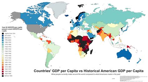 Countries By When The Us Had The Same Gdpppp Per Capita They