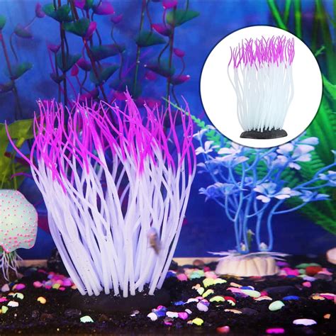 Otviap Simulation Artificial Silicone Sea Anemone Coral Ornament For