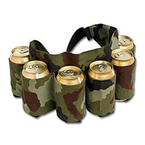 Redneck Beer And Soda Can Holster Belt Camouflage