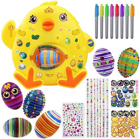 Easter Egg Decorations Kit Easter Egg Spinner Machine Toy With Easter