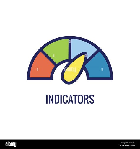 Kpi Key Performance Indicators Icon W Différentes Couleurs Image