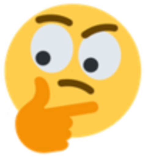 Download Thinking Face Emoji 🤔 Thinking Emoji Meme Transparent Full