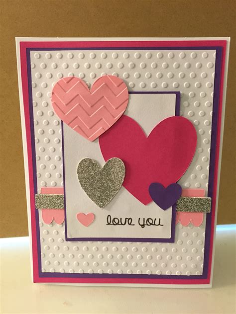 Valentines Day Card Cricut Cuttlebug ~emmakcards~ Crafts