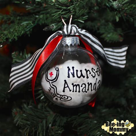 Diy Personalized Nurse Christmas Ornament