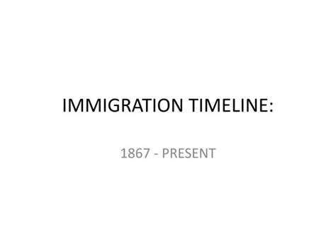 Ppt Immigration Timeline Powerpoint Presentation Free Download Id