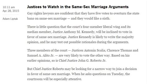Recap Of Same Sex Marriage Arguments At Supreme Court The Progressive Pulse
