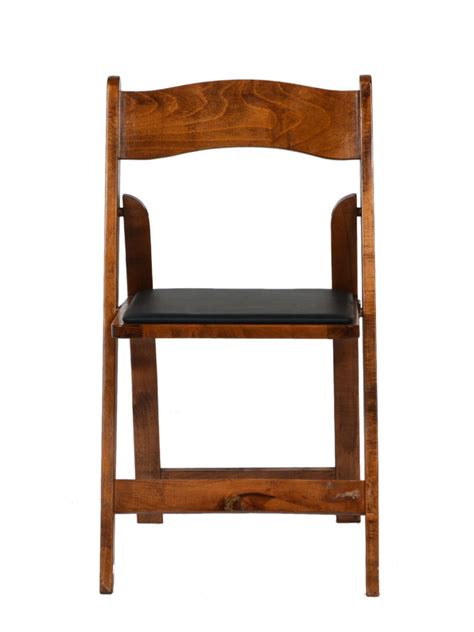 Nes dark fruitwood folding chair. Honey Walnut Wood Folding Chair - Table Manners