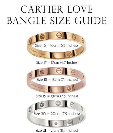 Cartier Ring Size Chart