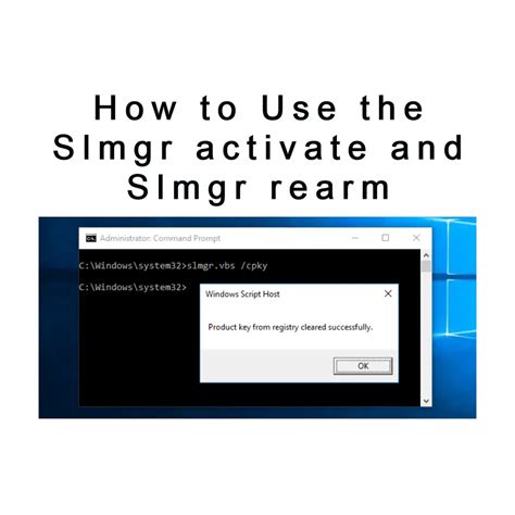 How To Use The Slmgr Activate And Slmgr Rearm Get It Solutions