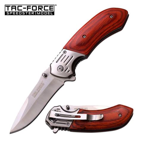 spring assisted folding pocket knife pakka wood handle 3d3 t