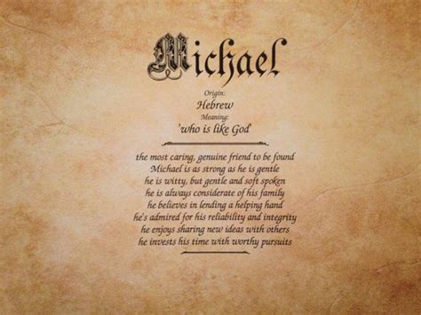 Michael First Name Meaning Art Print Name Meaning Etsy First Name