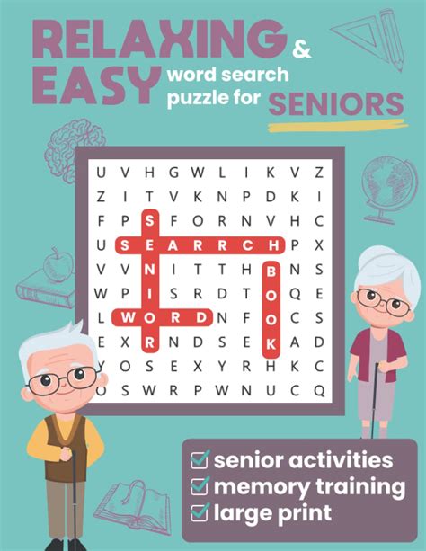 Buy Relaxing And Easy Word Search Puzzle For Seniors Made For Dementia