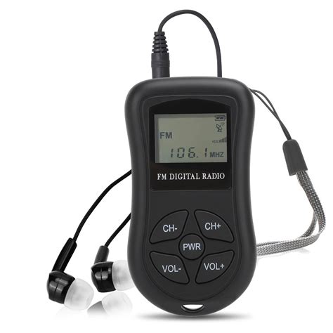 TSV Portable FM Personal Radio with Headphones - Great Reception and ...