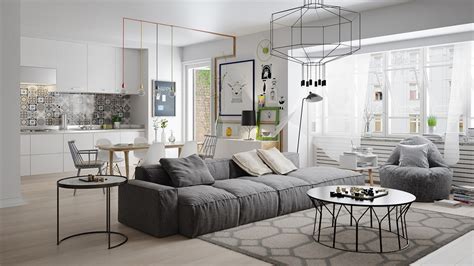 Nordic Living Room Interior Design Bring Out A Cheerful
