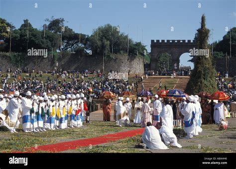 Meskel Ceremony On Meskel Square Addis Ababa Ethiopia Stock Photo Alamy